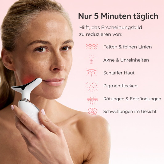 Rotlicht Gerät zur Hautstraffung für ein definiertes Gesicht